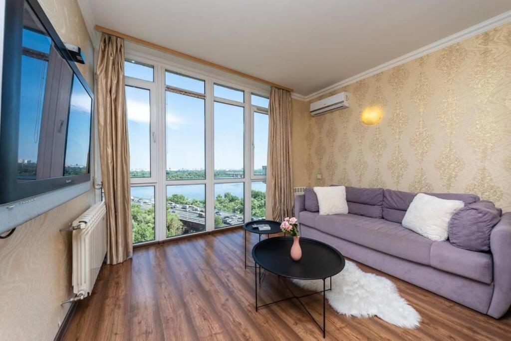 Apartments With Crazy Panoramic View Of The Dniepr Kiev Buitenkant foto